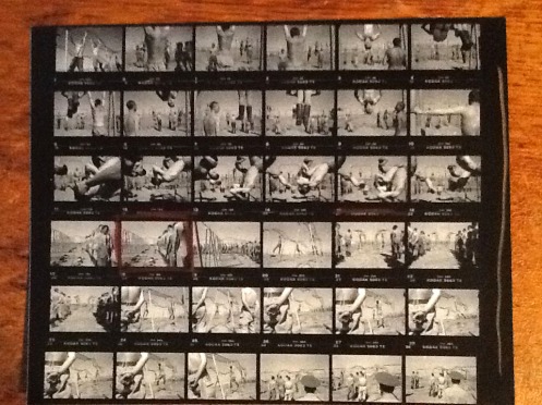 Contact sheet of Jason Eskenazi film with one of the selected photos that ended in the book Wonderland